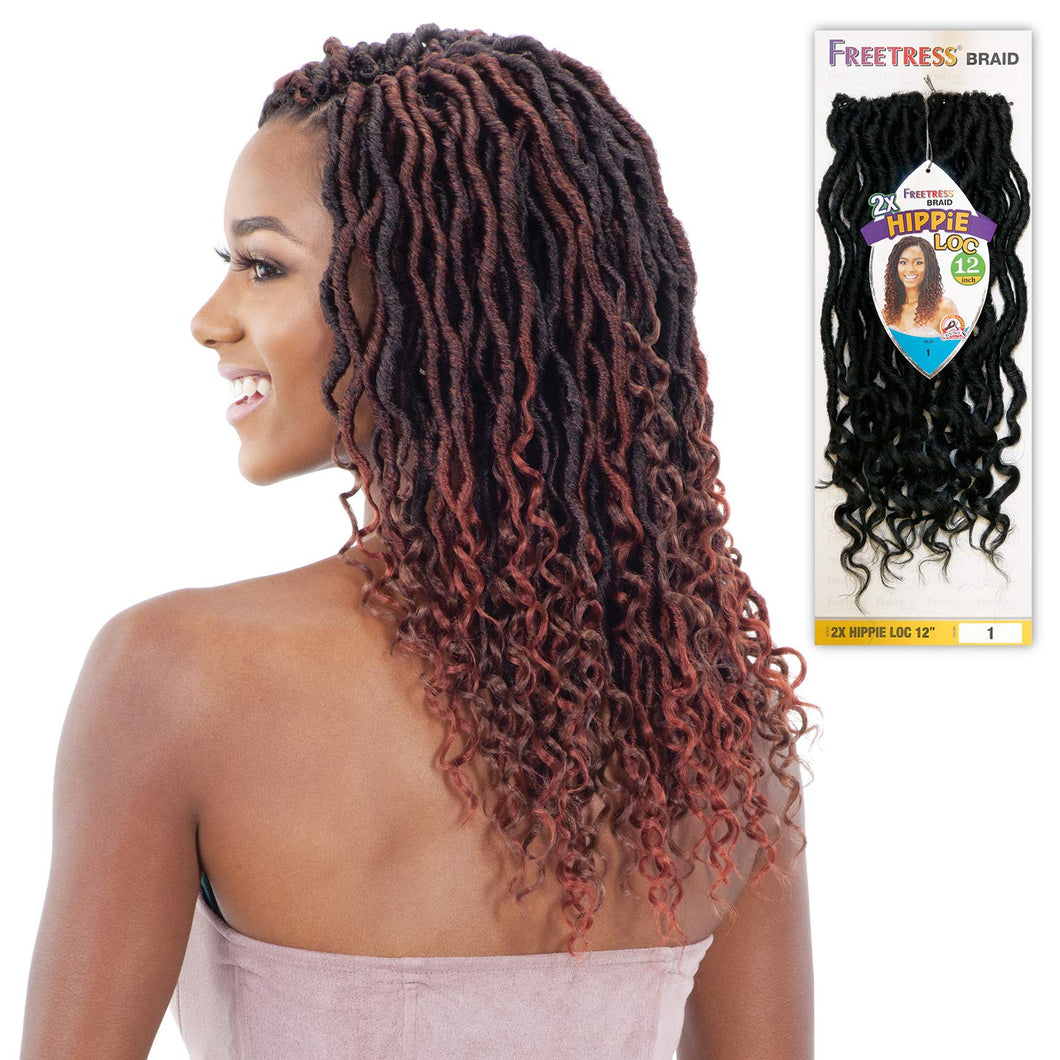 Freetress hippie crochet hair 18” long